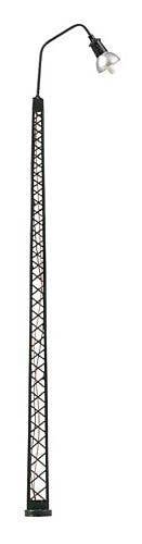 LED Flood Light -- Lattice Mast, 5-11/16′ 14.5cm, Warm White pkg(1), HO, Faller Gmbh 180217