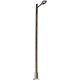 Teardrop Station/Platform Lamp on Wood Post -- With Yellow LED 4-1/16′ 10.3cm Tall, TT, Busch Gmbh & Co Kg 8737