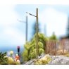 Street Lamps on Wooden Poles, HO, Busch Gmbh & Co Kg 4154