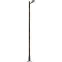 Teardrop Station/Platform Lamp on Wood Post -- With Yellow LED 5-9/16′ 14.2cm Tall, HO, Busch Gmbh & Co Kg 4111