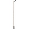 Teardrop Station/Platform Lamp on Wood Post -- With Yellow LED 5-9/16′ 14.2cm Tall, HO, Busch Gmbh & Co Kg 4111
