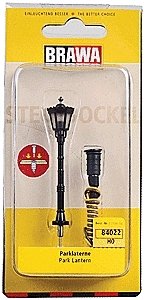 Pin Socket System Light -- Single Park Lantern, HO, Brawa Modellspielwaren 84022