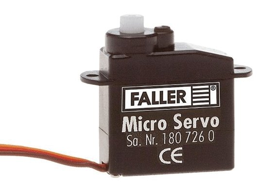 Servo Motor for Turnouts & Animation -- For use w/272-180725 & 180371, All Scales, Faller Gmbh 180726