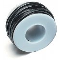 28-Gauge Flat Four-Conductor Stranded Miniature Wire 25′ 7.5m -- Black, All Scales, Miniatronics Corp. 4842825