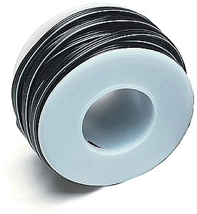 28-Gauge Flat Four-Conductor Stranded Miniature Wire 25′ 7.5m -- Black, All Scales, Miniatronics Corp. 4842825