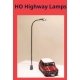 DVSL104 Fiber-Lit Highway/Street Lamps -- pkg(3), HO, Dwarvin SL104