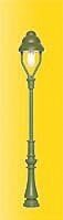Standard Gas Lamp -- Green Mast, Warm White LED, 2-3/16′ 5.6cm Tall, HO, Viessmann Modellspielwaren 6728