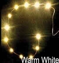 12 LED Chip String -- Warm White, 12-18V AC/DC, 1.6 x 3.2mm LEDs, All Scales, Evan Designs UWS12