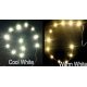 12 LED Chip String -- Cool White, 12-18V AC/DC, 1.6 x 3.2mm LEDs, All Scales, Evan Designs UCS12
