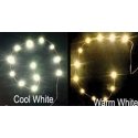 12 LED Chip String -- Cool White, 12-18V AC/DC, 1.6 x 3.2mm LEDs, All Scales, Evan Designs UCS12