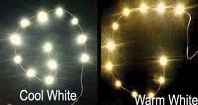 12 LED Chip String -- Cool White, 12-18V AC/DC, 1.6 x 3.2mm LEDs, All Scales, Evan Designs UCS12