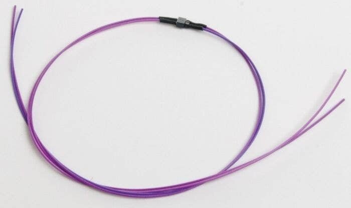 2-Pin Micro Connector -- With 6` 15.2cm Purple Wires .098 x .06 x .12`, All Scales, Train Control Systems 1522