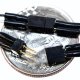 2-Pin Mini Connector Set (1 Male, 1 Female) -- .12 x .085 x .243` with 7` Attached , All Scales, Train Control Systems 1301