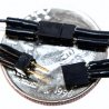 2-Pin Mini Connector Set (1 Male, 1 Female) -- .12 x .085 x .243` with 7` Attached , All Scales, Train Control Systems 1301