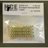 4-Circuit Eurostyle Terminal Strips -- For 14-24 AWG Wire pkg(4), All Scales, NCE Corporation 294