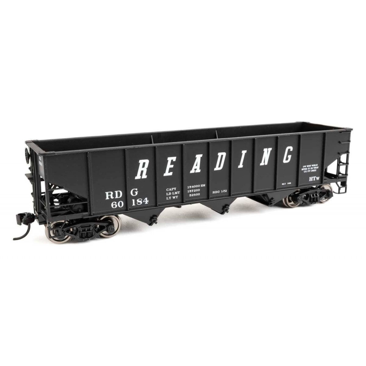 70-Ton AAR 3-Bay Open Hopper - Ready to Run -- Reading 60184
