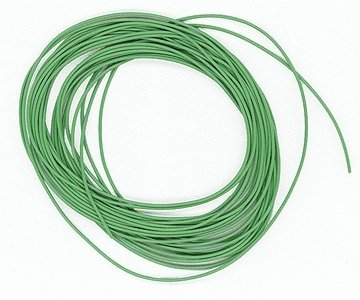 30 Gauge Ultra Flexible Stranded Single Conductor Wire - 10′ 3m -- Green, All Scales, Miniatronics Corp. 48G3001