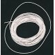 30 Gauge Ultra Flexible Stranded Single Conductor Wire - 10′ 3m -- White, All Scales, Miniatronics Corp. 48W3001