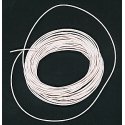 30 Gauge Ultra Flexible Stranded Single Conductor Wire - 10′ 3m -- White, All Scales, Miniatronics Corp. 48W3001