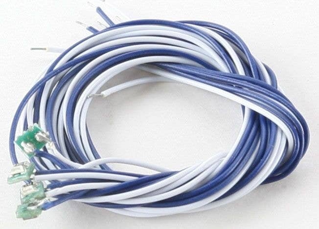 Mini LED w/10′ 25.4cm Wire Leads 4-Pack - Light Genie(TM) -- Green, HO, Model Rectifier Corp 25323