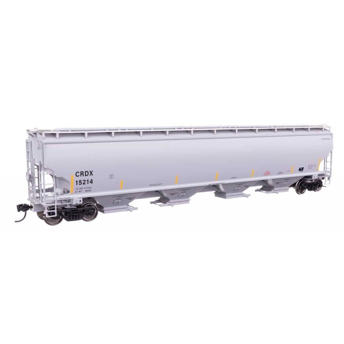 67′ Trinity 6351 4-Bay Covered Hopper - Ready to Run -- Chicago Freight Car Leasing Co CRDX 15214