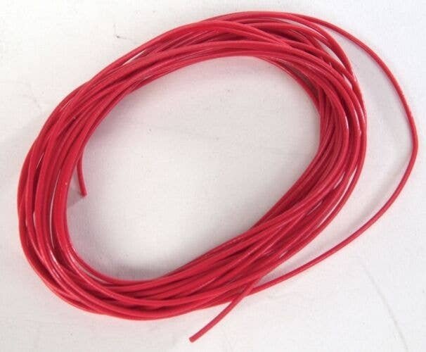 30 AWG Super-Flexible Wire -- Red 10′ 3.1m, All Scales, SoundTraxx 810149