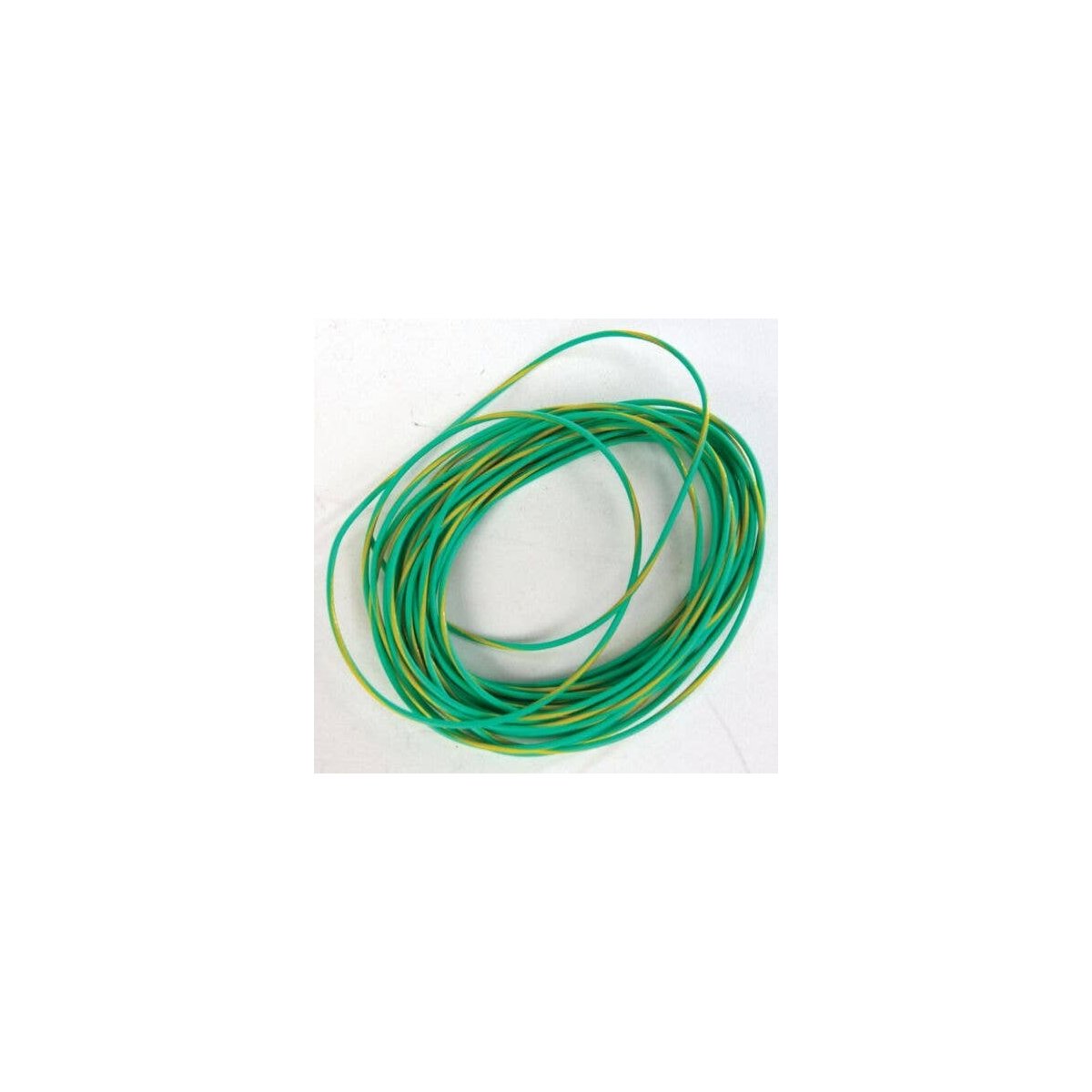 30 AWG Super-Flexible Wire -- Green with Yellow Stripe - 10′ 3.1m, All Scales, SoundTraxx 810147