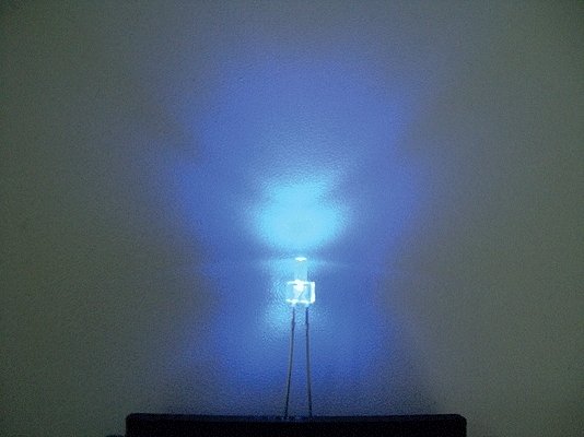 Tower LED 2mm - Set of 5 -- Blue, All Scales, Miniatronics Corp. 1282405