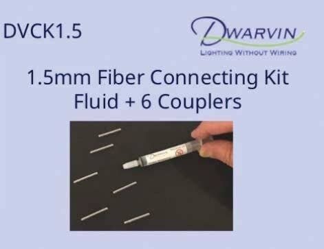 DVCK1.5 Fiber Optic Connecting Kit -- For 1.5mm Fiber, All Scales, Dwarvin CK15