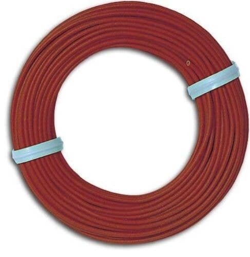Single-Conductor Wire -- Brown, 32`10` 10m, All Scales, Busch Gmbh & Co Kg 1794
