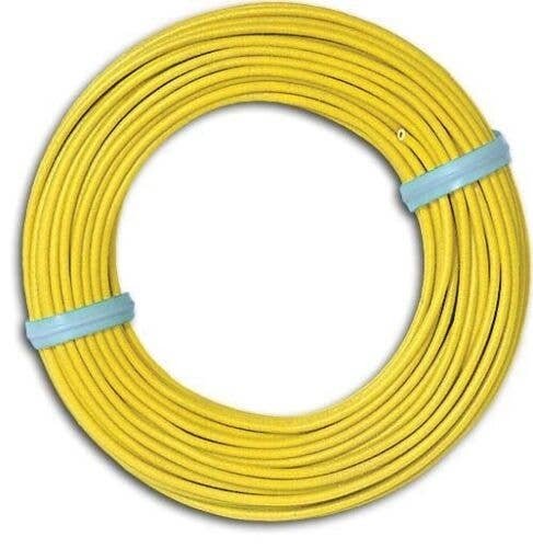 Single-Conductor Wire -- Yellow, 32`10` 10m, All Scales, Busch Gmbh & Co Kg 1791