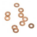 Thrust Washers -- 2.0mm x 3/16` x .010` Bronze Metal, All Scales, Northwest Short Line 1094