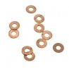 Thrust Washers -- 2.0mm x 3/16` x .010` Bronze Metal, All Scales, Northwest Short Line 1094