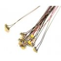 Surface-Mount LED w/6′ 15.2cm w/Attached Magnet Wire Lead 10-Pack -- Yellow, All Scales, Train Control Systems 1404