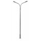 LED Double Streetlight -- Adjustable height up to 3-15/16′ 10cm tall pkg(3), HO, Faller Gmbh 180101