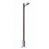 Streetlight w/Real-Wood Mast -- With Teardrop Light Housing (silver) - 3-1/2′ 9cm Tall, HO, Busch Gmbh & Co Kg 4134