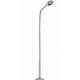 Metal-Mast Street Light w/White LED -- Silver - 3-1/2′ 8.9cm Tall, HO, Busch Gmbh & Co Kg 4155