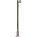 Streetlight on Wood Post -- With Yellow LED - 3-5/8′ 9.2cm Tall, HO, Busch Gmbh & Co Kg 4135