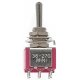 Miniature Toggle Switches -- DPDT 5Amp 120V Momentary pkg(5), All Scales, Miniatronics Corp. 3627005