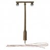 Just Plug(TM) -- Twin Lamp Post pkg(3), HO, Woodland Scenics 5676