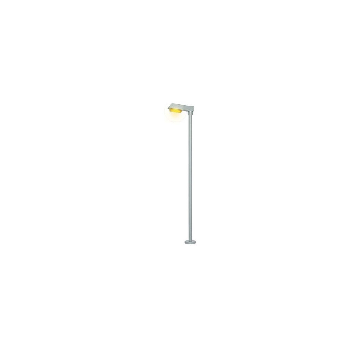 LED Streetlight -- Modern Street Lamp 3-15/16′ 10cm 10-16 Volt, Yellow LED, HO, Viessmann Modellspielwaren 6093