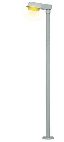 LED Streetlight -- Modern Street Lamp 3-15/16′ 10cm 10-16 Volt, Yellow LED, HO, Viessmann Modellspielwaren 6093