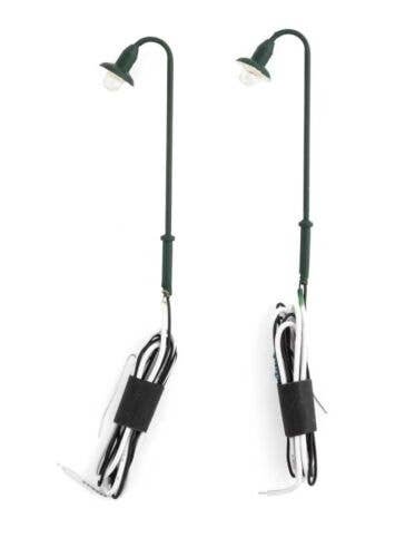 LED Streetlight 2-Pack -- Station Platform Light, HO, Walthers SceneMaster 4801