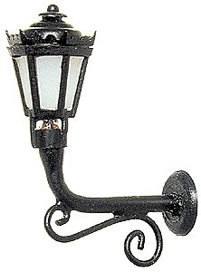 Lamppost Accessory Parts -- Outdoor Building Light (black), HO, Miniatronics Corp. 7200601