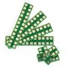 4-Point Junction Board 25-Pack -- Each: .33 x .28 x .03′ or 8.38 x 7.11 x .76mm, All Scales, Train Control Systems 1518