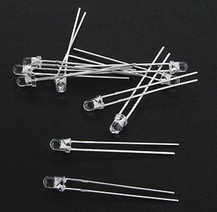 Accessories -- ACC-T1W - Warm White LEDs - 10-Pack, All Scales, Digitrax ACCT1W