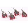 Miniature Toggle Switch Single Pole, Single Throw On/Off 5 Amp 120V -- Pack of 4, HO, Miniatronics Corp. 3620004
