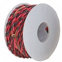 Two Conductor Hookup Wire - 22 Gauge - 30′ -- Black & Red, All Scales, Wire Works 222070300