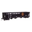 50′ 100-Ton 4-Bay Hopper - Ready to Run -- Illinois Central Gulf 361170