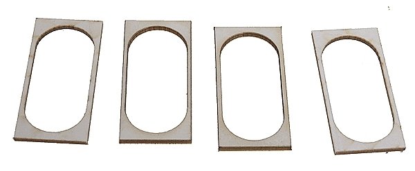 Speaker Gasket Kit -- 5/8 x 1-3/8′ 16 x 35mm pkg(4), All Scales, SoundTraxx 810138